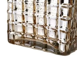 Gold Mercury Mosaic Glass Cube 6" - Square Vase & Candle Holder -Unique Candle 87260257060b