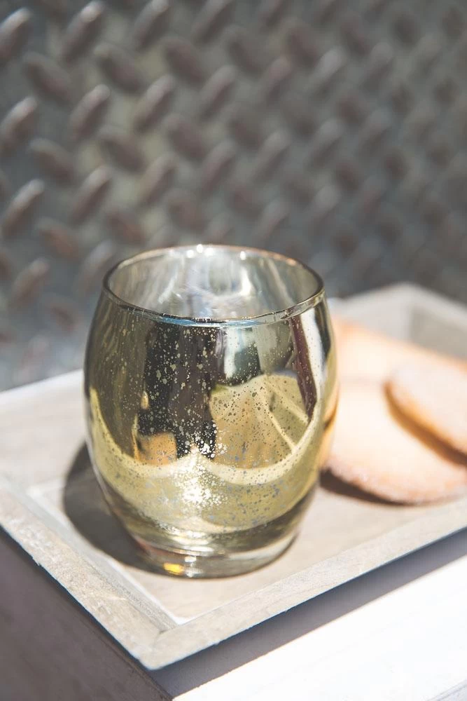 Richland Grande Hurricane Votive Holder Gold Mercury Set Of 72 2 Richland Grande Hurricane Votive Holder Gold Mercury Set Of 72 - Image 2