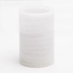 Richland Flameless LED Pillar Candle Marble 4" X 6" Set Of 12