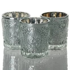 Richland Mercury Votive Holders Primrose Silver Set Of 48
