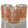Richland Mercury Votive Holders Primrose Rose Gold Set Of 48