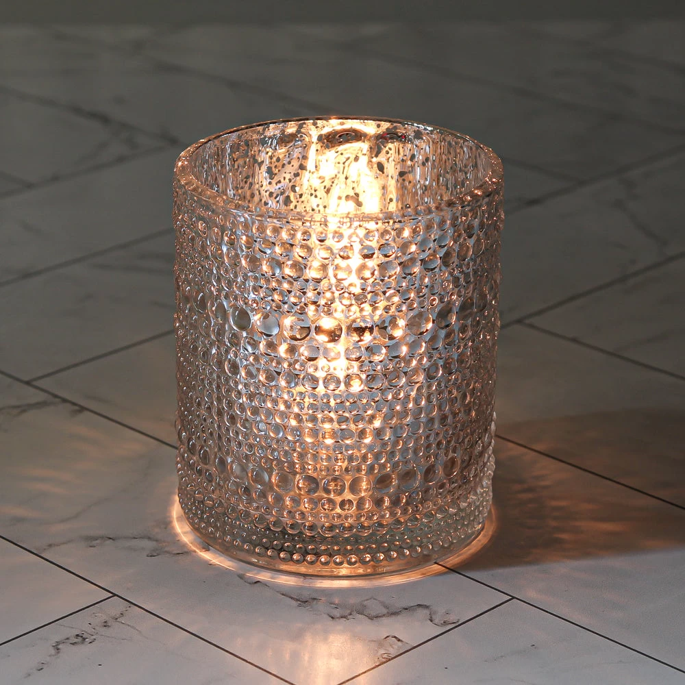 Richland Mercury Candle Holder Pearly Silver Large Set Of 6 4 Richland Mercury Candle Holder Pearly Silver Large Set Of 6 - Image 4