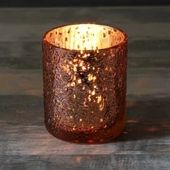 Richland Mercury Candle Holder Nadine Rose Gold Large Set Of 6 -Unique Candle 91099 8328 014c2c4a 1aa4 4ba2 b842 2efcdc7f870c