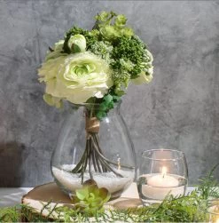 Halcyone Vintage Glass Vase Set Of 8 -Unique Candle 91120 18a9dc16 f114 44c8 aff5 620c51c9ac3f