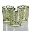 Richland Gold Hexagonal Glass Holder – Small Set Of 72