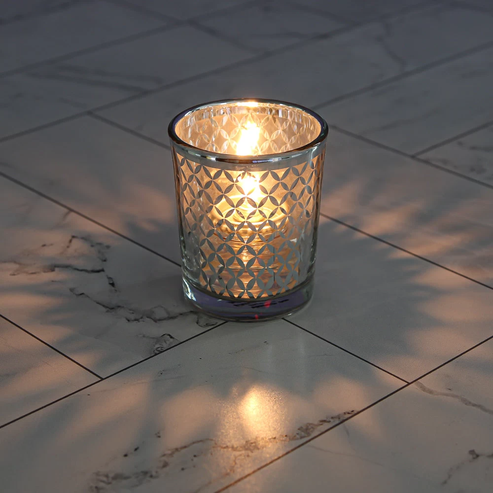 Richland Silver Lattice Glass Holder - Small Set Of 72 2 Richland Silver Lattice Glass Holder - Small Set Of 72 - Image 2