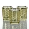 Richland Gold Lattice Glass Holder - Small Set Of 72
