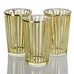 Richland Gold Stripe Glass Holder - Large Set Of 48