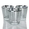 Richland Silver Dotted Glass Holder - Medium Set Of 48