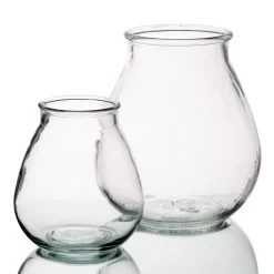 Halcyone Vintage Glass Vase Set Of 8