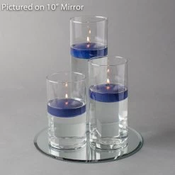 Eastland Round Mirror And Cylinder Vase Centerpiece With Richland 3" Floating Candles Set Of 84 -Unique Candle 967A4196 35523820 f256 4acd be32 df0db957de3d
