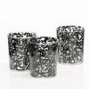 Richland Black Lace Design Votive Holder Set Of 12