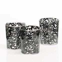 Richland Black Lace Design Votive Holder Set Of 72