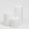 Richland Pillar Candles 4"x4", 4"x6" & 4"x9 White Set Of 18