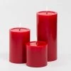 Richland Pillar Candles 4 X4", 4"x6" & 4"x9 Red Set Of 18
