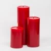 Richland Pillar Candles 4"x6", 4"x9" & 4"x12" Red Set Of 18