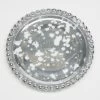 Richland Silver Beaded Mercury Pillar Plates Set Of 48