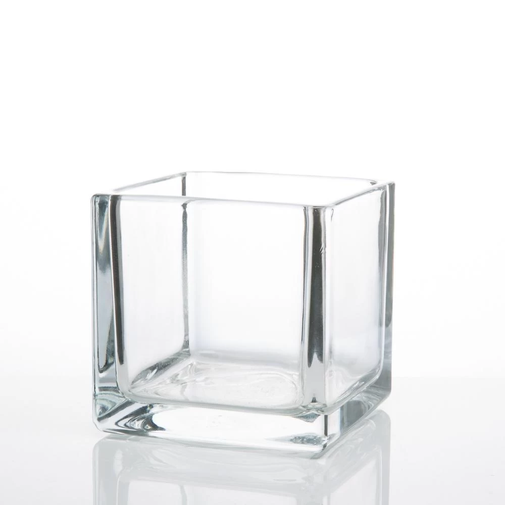 Richland Square Glass Cube Vase Set Of 36 (4"/5"/6") 6 Richland Square Glass Cube Vase Set Of 36 (4"/5"/6") - Image 6