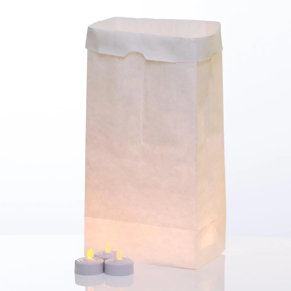 Eastland White Luminary Bags & Richland LED Tealight Candles Set Of 144 1 Eastland White Luminary Bags & Richland LED Tealight Candles Set Of 144
