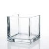Richland Square Glass Cube Vase 5" Set Of 12