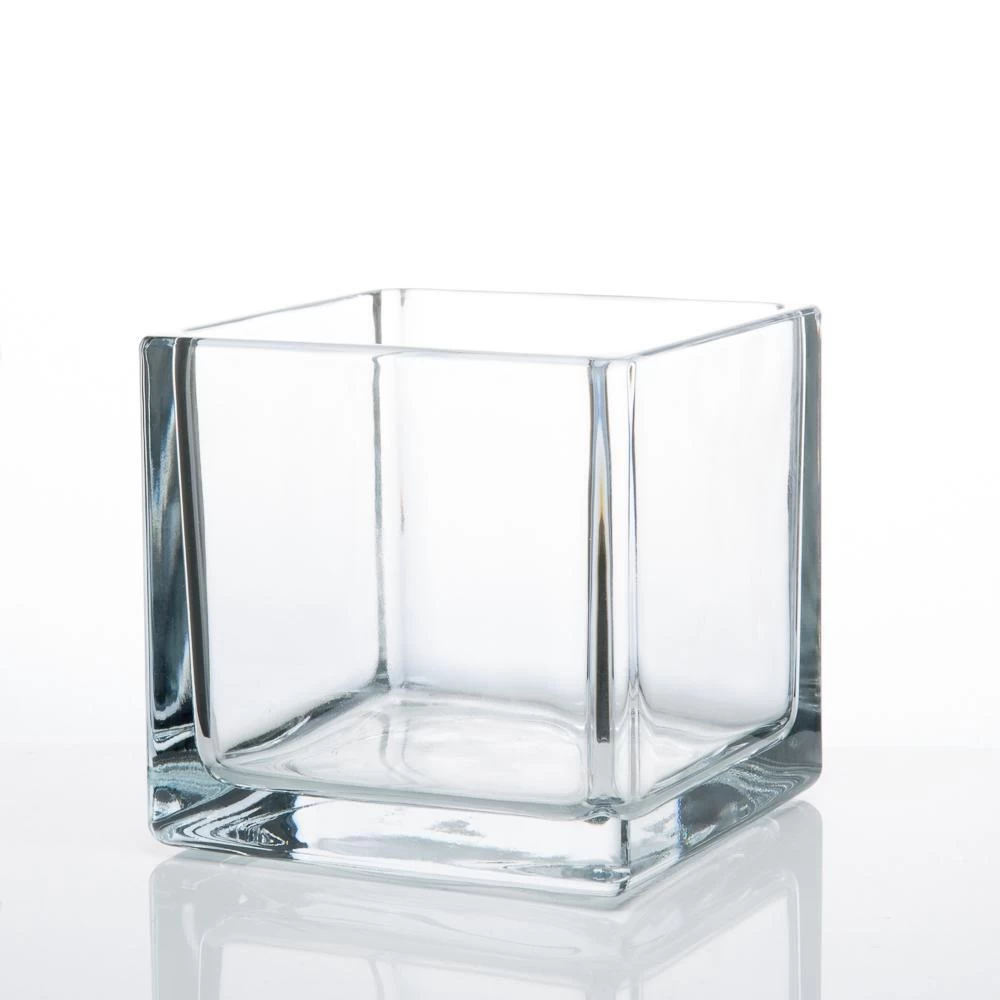 Richland Square Glass Cube Vase 5" Set Of 12 1 Richland Square Glass Cube Vase 5" Set Of 12