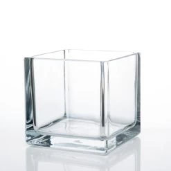 Richland Square Glass Cube Vase Set Of 36 (4"/5"/6") 15 Richland Square Glass Cube Vase Set Of 36 (4"/5"/6") -Unique Candle 967a0128 edit 3 1