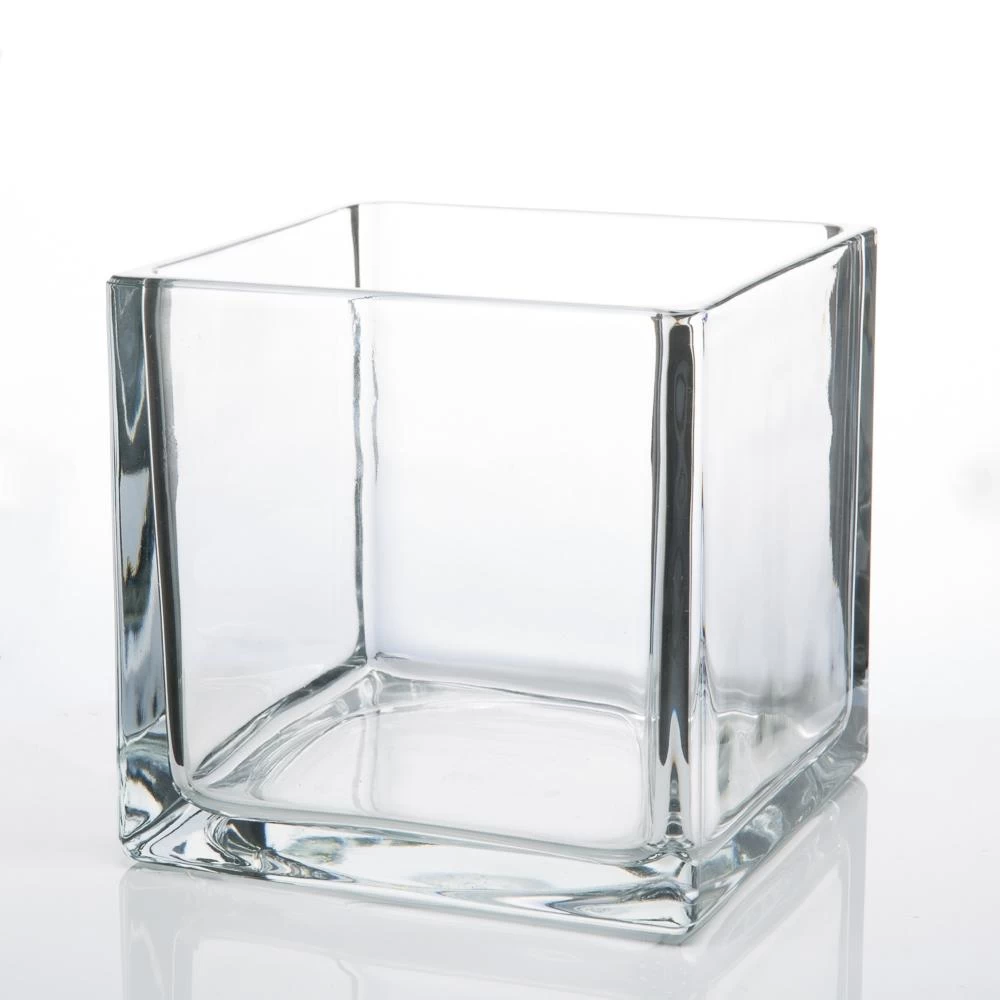 Richland Square Glass Cube Vase Set Of 36 (4"/5"/6") 7 Richland Square Glass Cube Vase Set Of 36 (4"/5"/6") - Image 7