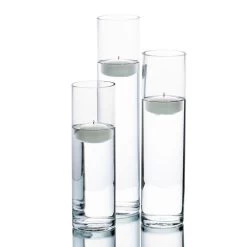 Richland Floating Candles & Sloan Cylinder Vases Set Of 3