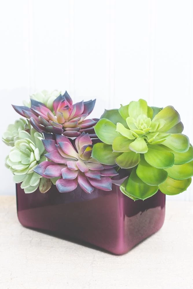 Richland Marlee Square Vase Mauve Set Of 6 3 Richland Marlee Square Vase Mauve Set Of 6 - Image 3