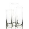 Eastland Cylinder Floating Candle Holders 7.5" , 9" & 10.5" Set Of 3