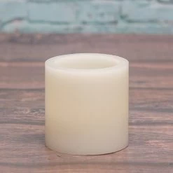 Richland Flameless LED Pillar Candles 3"x3" Ivory Set Of 6