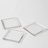 Eastland Square Glass Pillar Plate 5" Set Of 36