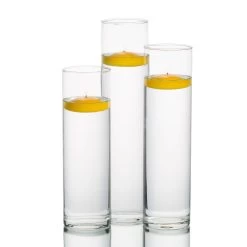 Eastland Tall Cylinder Vases With Richland Floating Candles Set Of 3 -Unique Candle 967a3524 edit 2