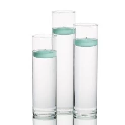 Eastland Tall Cylinder Vases With Richland Floating Candles Set Of 3 -Unique Candle 967a3534 edit 2
