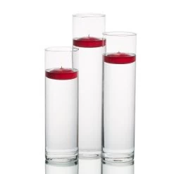 Eastland Tall Cylinder Vases With Richland Floating Candles Set Of 3 -Unique Candle 967a3542 edit