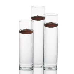 Eastland Tall Cylinder Vases With Richland Floating Candles Set Of 3 -Unique Candle 967a3544 edit