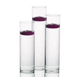 Eastland Tall Cylinder Vases With Richland Floating Candles Set Of 18 -Unique Candle 967a3550 edit 2