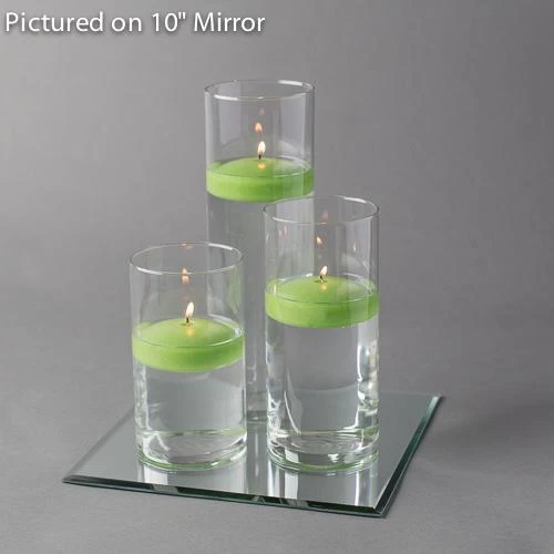 Eastland Square Mirror And Cylinder Vase Centerpiece With Richland 3" Floating Candles Set Of 7 7 Eastland Square Mirror And Cylinder Vase Centerpiece With Richland 3" Floating Candles Set Of 7 - Image 7