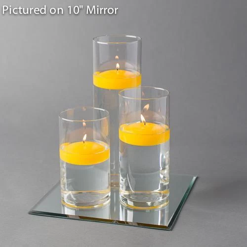 Eastland Square Mirror And Cylinder Vase Centerpiece With Richland 3" Floating Candles Set Of 7 6 Eastland Square Mirror And Cylinder Vase Centerpiece With Richland 3" Floating Candles Set Of 7 - Image 6