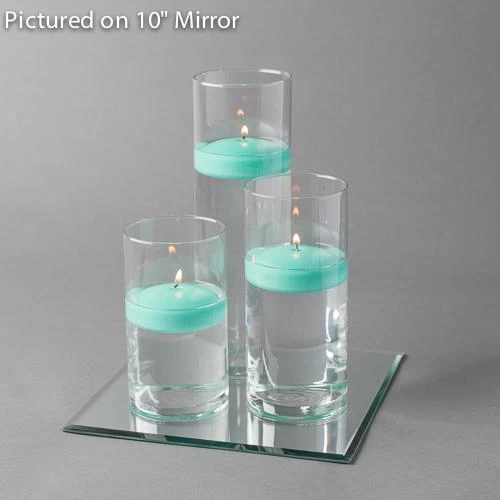 Eastland Square Mirror And Cylinder Vase Centerpiece With Richland 3" Floating Candles Set Of 7 13 Eastland Square Mirror And Cylinder Vase Centerpiece With Richland 3" Floating Candles Set Of 7 - Image 13