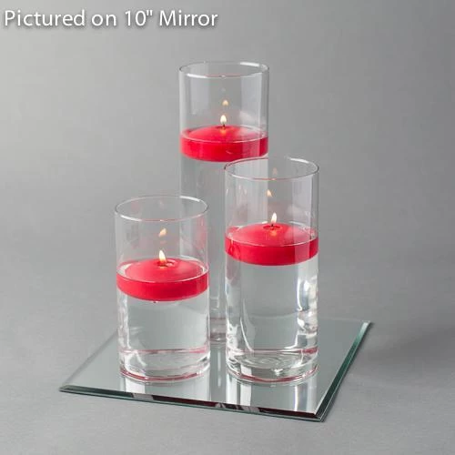 Eastland Square Mirror And Cylinder Vase Centerpiece With Richland 3" Floating Candles Set Of 7 5 Eastland Square Mirror And Cylinder Vase Centerpiece With Richland 3" Floating Candles Set Of 7 - Image 5