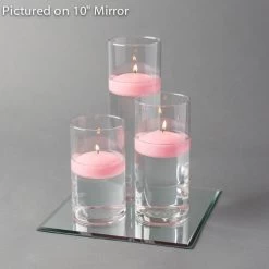 Eastland Square Mirror And Cylinder Vase Centerpiece With Richland 3" Floating Candles Set Of 7 17 Eastland Square Mirror And Cylinder Vase Centerpiece With Richland 3" Floating Candles Set Of 7 -Unique Candle 967a4175 edit