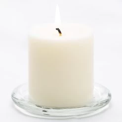 Richland Pillar Candles 3"x3" Light Ivory Set Of 24