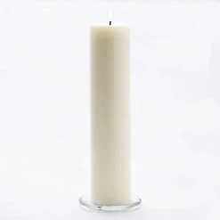 Richland Pillar Candle 3"x12" Light Ivory Set Of 6
