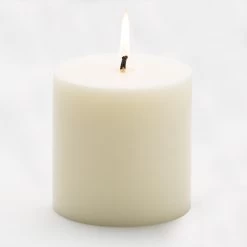 Richland 4" X 4" Light Ivory Pillar Candles Set Of 6