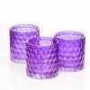 Richland Purple Chunky Honeycomb Glass Votive & Tealight Holder Set Of 12