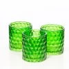 Richland Green Chunky Honeycomb Glass Votive & Tealight Holder Set Of 6