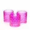 Richland Pink Chunky Honeycomb Glass Votive & Tealight Holder Set Of 48