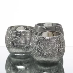 Richland Silver Crackle Hurricane Holder Set Of 48 -Unique Candle 967a6202 edit 1