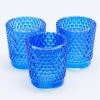 Richland Votive Holder Hobnail Blue Set Of 12